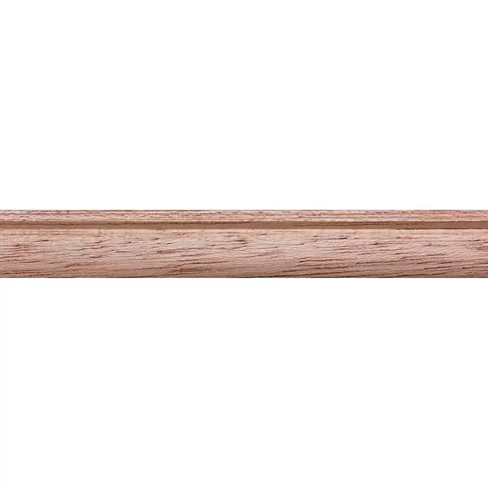 Glaslat plint - 270 x 1,5 x 0,9 cm, Naturel, Hardhout - Close-up
