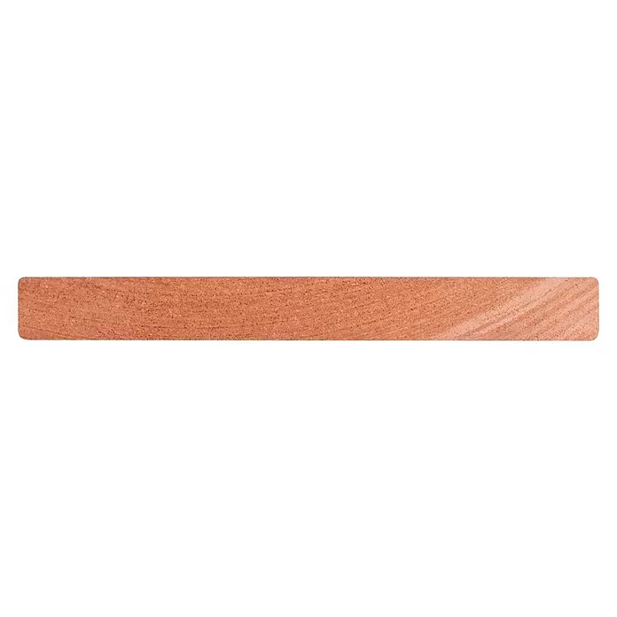 Vlakke plint plint - 240 x 19 x 2,1 cm, Naturel, Hardhout - Zijaanzicht rechts