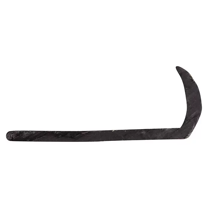 Kunststof plint Hockeystickprofiel - 260 x 2,1 x 0,8 cm, Zwart, Kunststof - Vooraanzicht