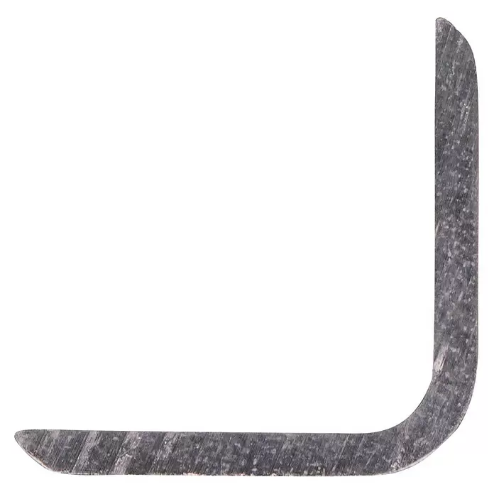 Hoekprofiel Aluminium - Aluminium, 200 x 2 x 2 cm, Dikte: 2 mm - Vooraanzicht