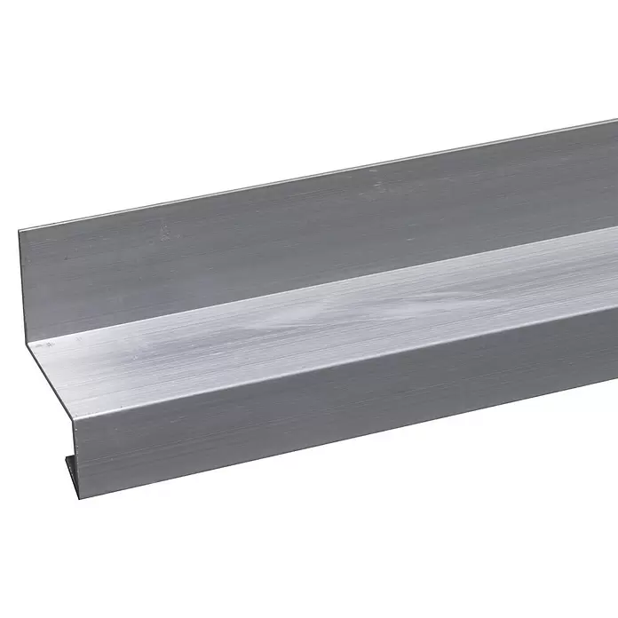 Lekdorpel Aluminium - Aluminium, 200 x 6 x 3,4 cm, Dikte: 1,5 mm - Close-up