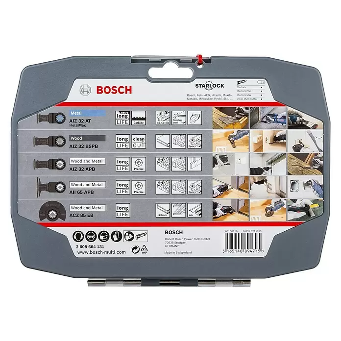Bosch Zaagbladen Starlock-Set - 5 st. - Vooraanzicht