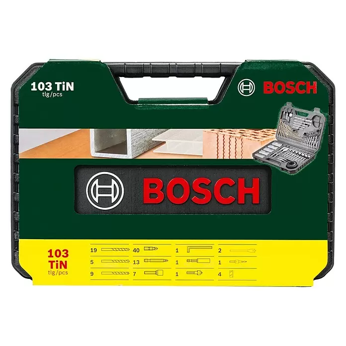 Bosch Bohrer- & Bit-Set Titanium - 103 -tlg. - Vorderansicht