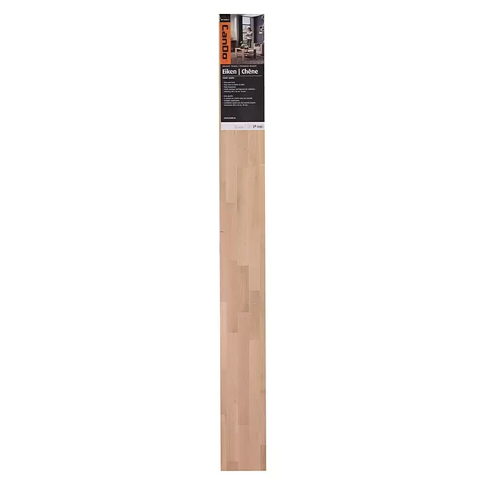 CanDo Massief houten panelen - Eiken, 200 cm x 20 cm x 18 mm - Bovenaanzicht