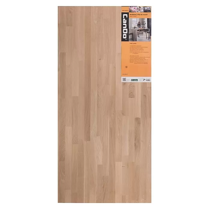 CanDo Massief houten panelen - Eiken, l x b x h: 126 cm x 61 cm x 26 mm - Bovenaanzicht