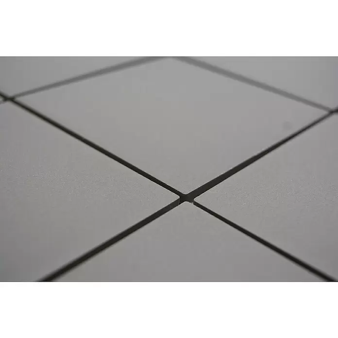 Mozaïektegel vierkant Uni CU 932 - 29,8 x 29,8 cm, Grijs, Mat - Close-up