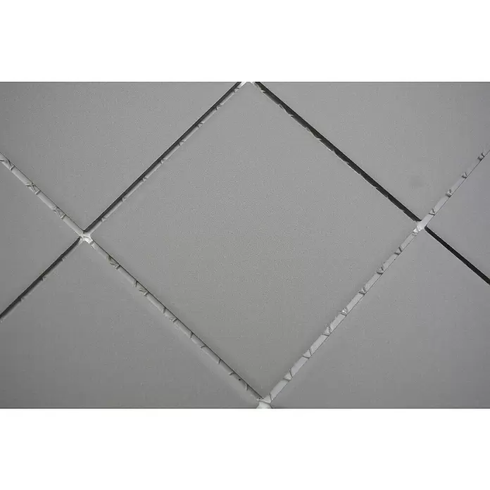Mozaïektegel vierkant Uni CU 932 - 29,8 x 29,8 cm, Grijs, Mat - Close-up